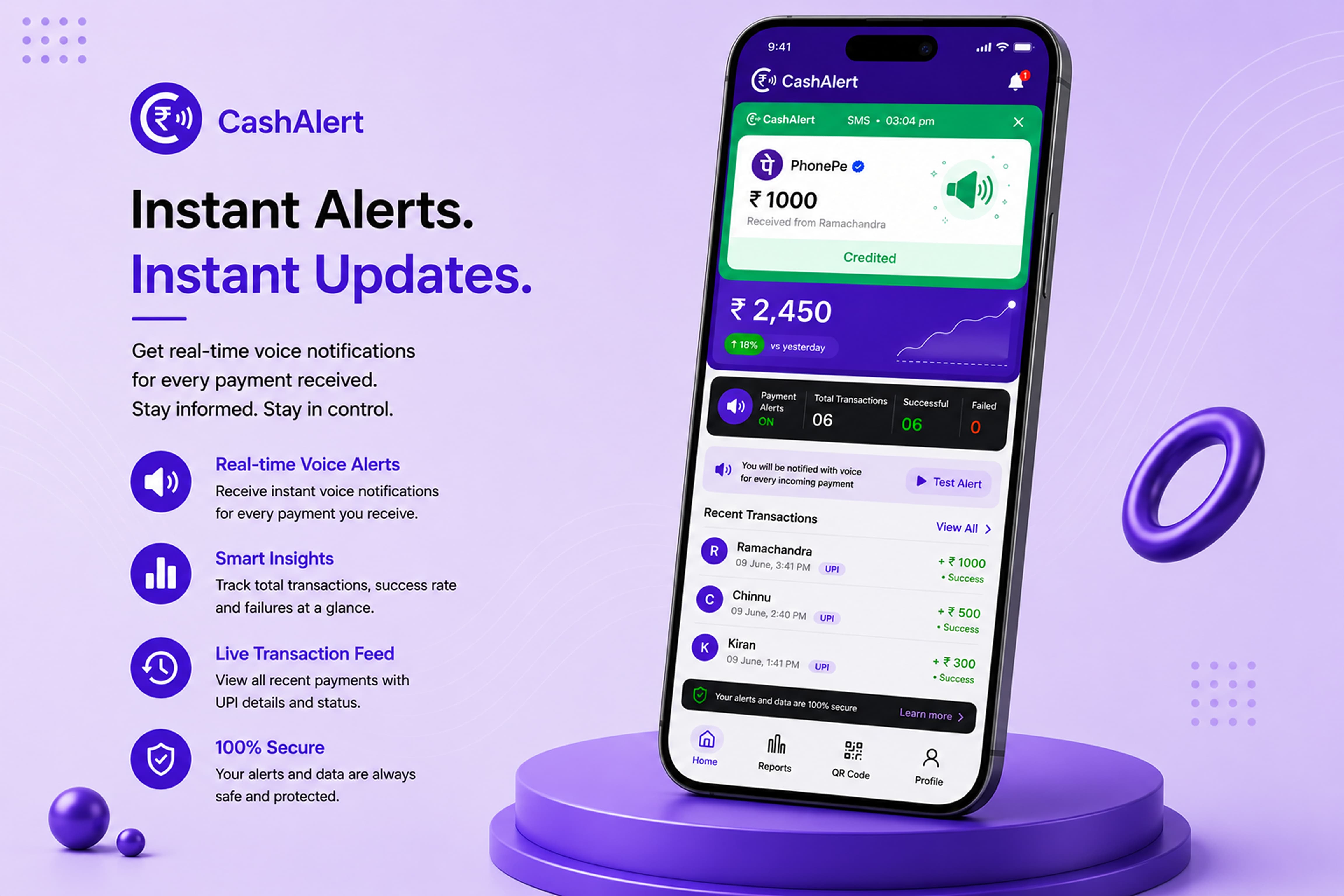 CashAlert – Instant Alerts
