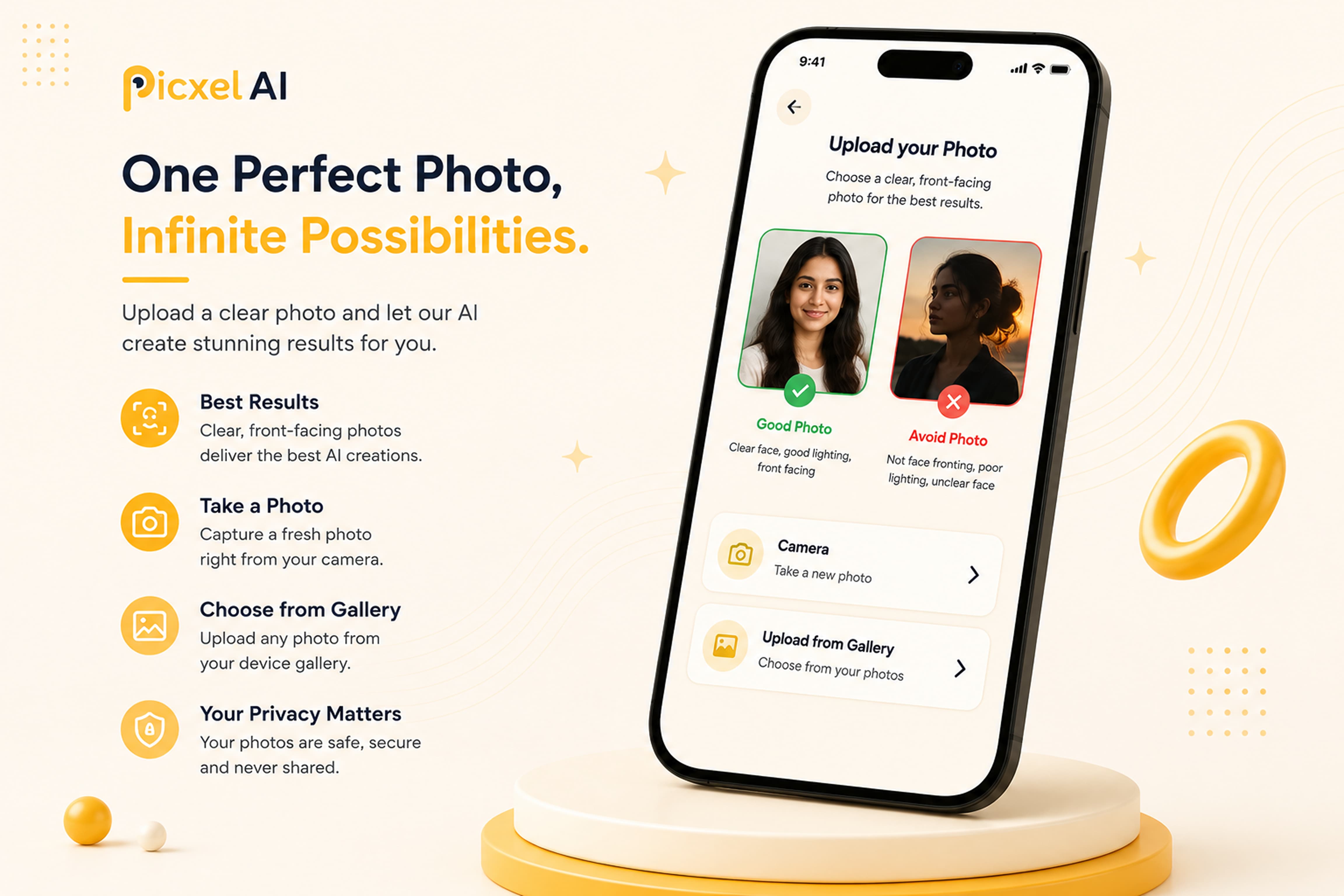 Picxel AI – One Perfect Photo, Infinite Possibilities