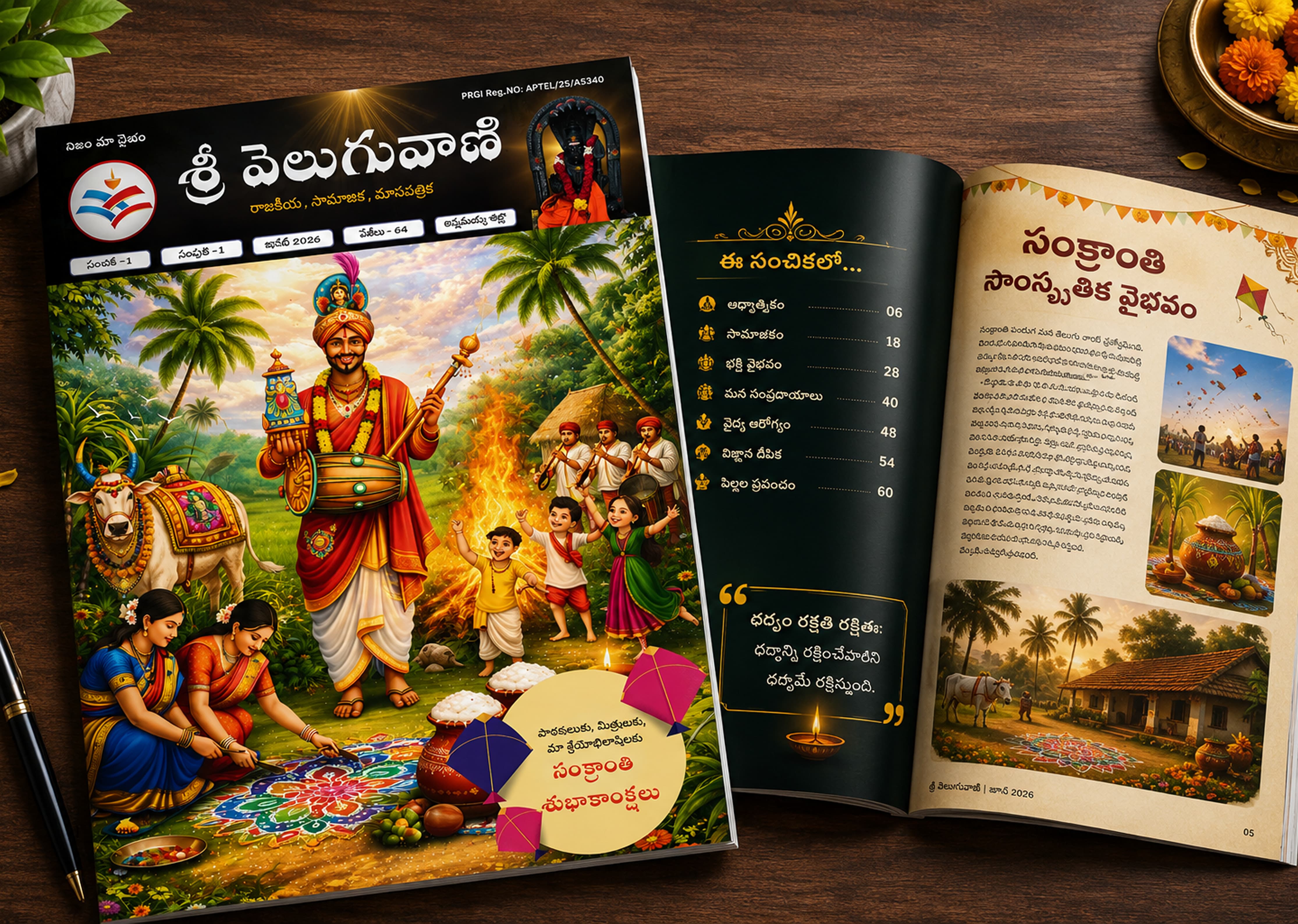 Sri Veluguvani – Sankranti Edition Cover